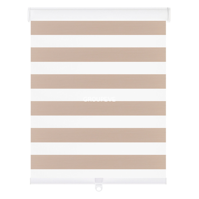Купить Горизонтальные 100% полиэстерные Jacquard Blackout Zebra жалюзи тканевые шторы для роликовых оттенков Производство в сети