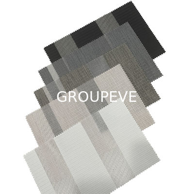 5% Открытость Текстурированный 2м Ширина экрана Двойные роликовые жалюзи Ткани для окна