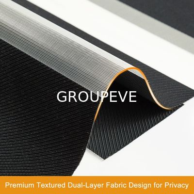 100% полиэстер горизонтальный простой цвет зебра солнцезащитные жалюзи для оконной ткани