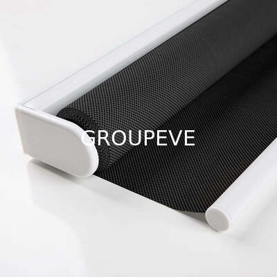 1% Openness Fire Retardant Solar Roller Shades with Light Filtering Polyester Sunscreen Fabric for Windows