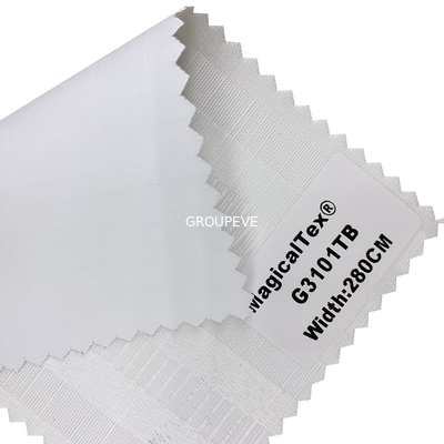 Хорошая цена. Белая покрывая горизонтальная ткань 370GSM шторок ролика светомаскировки окна онлайн