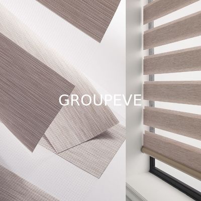 Хорошая цена. Zebra Blind Fabric Dual Layer Sheer & Blackout 100% Polyester for Day and Night Shades онлайн