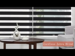 Беспроводная рулонная штора Zebra с двойным слоем ткани для окон для дня и ночи