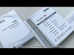 340 гр. огнеупорные черные роликовые жалюзи ткань белый покрытие